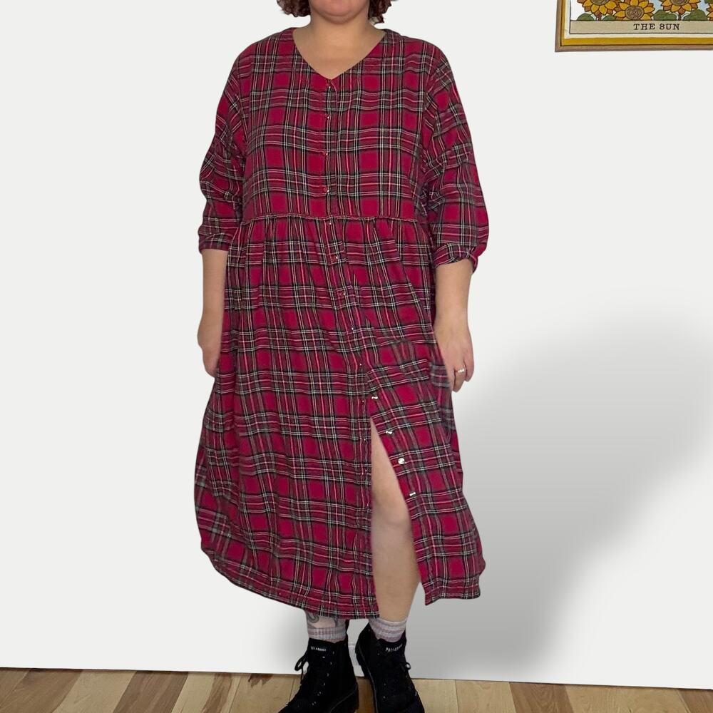 Plaid Plus Size Comfort Choice dress size 2x